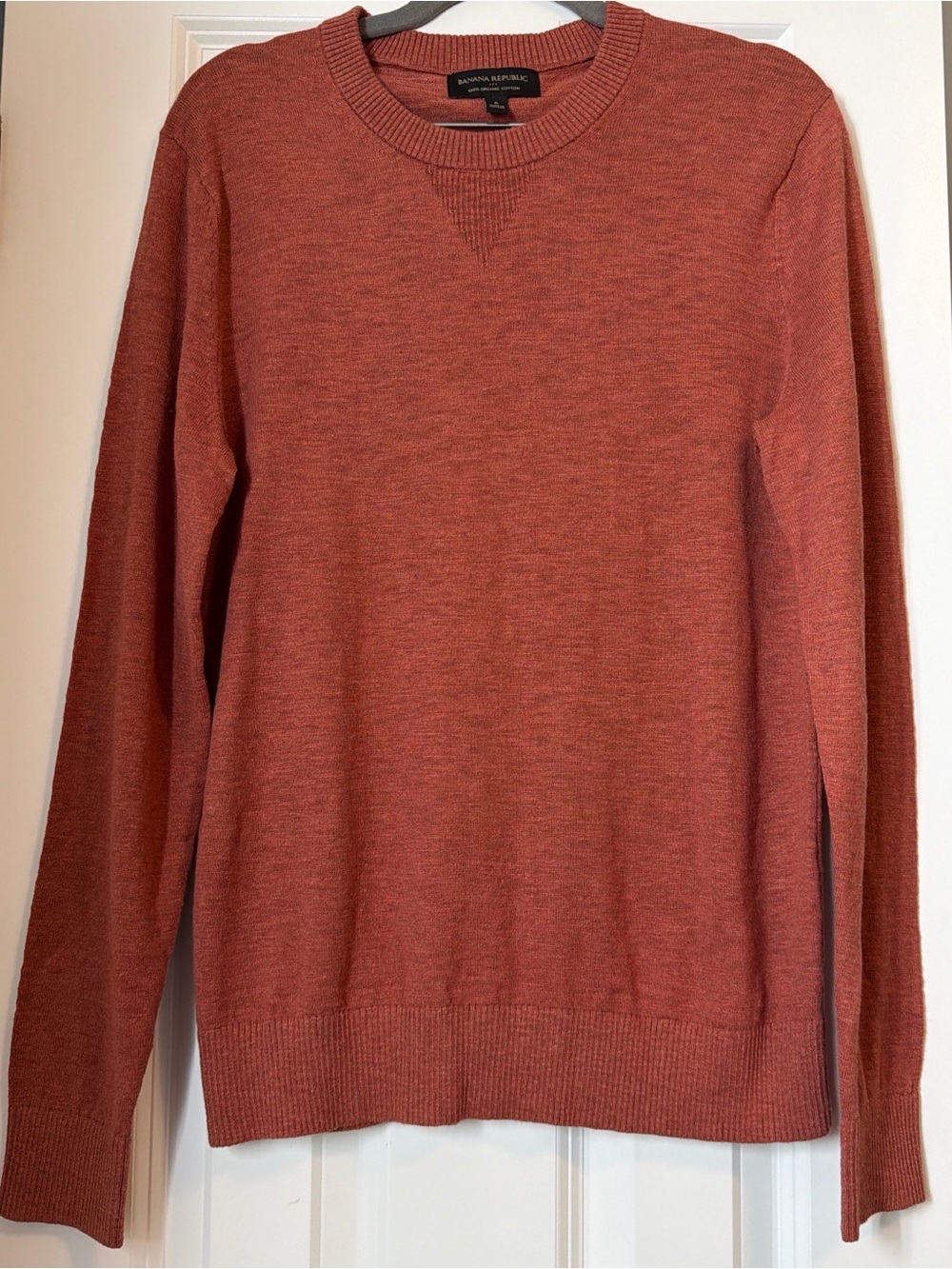 Banana Republic Men's Crewneck Sweater in Rust Orange